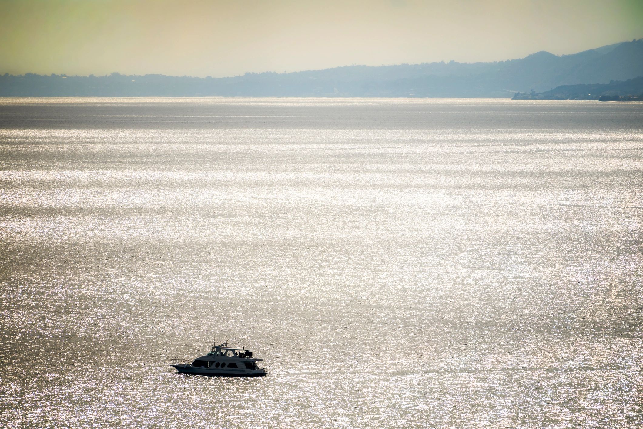 Cruise vessel on open water
