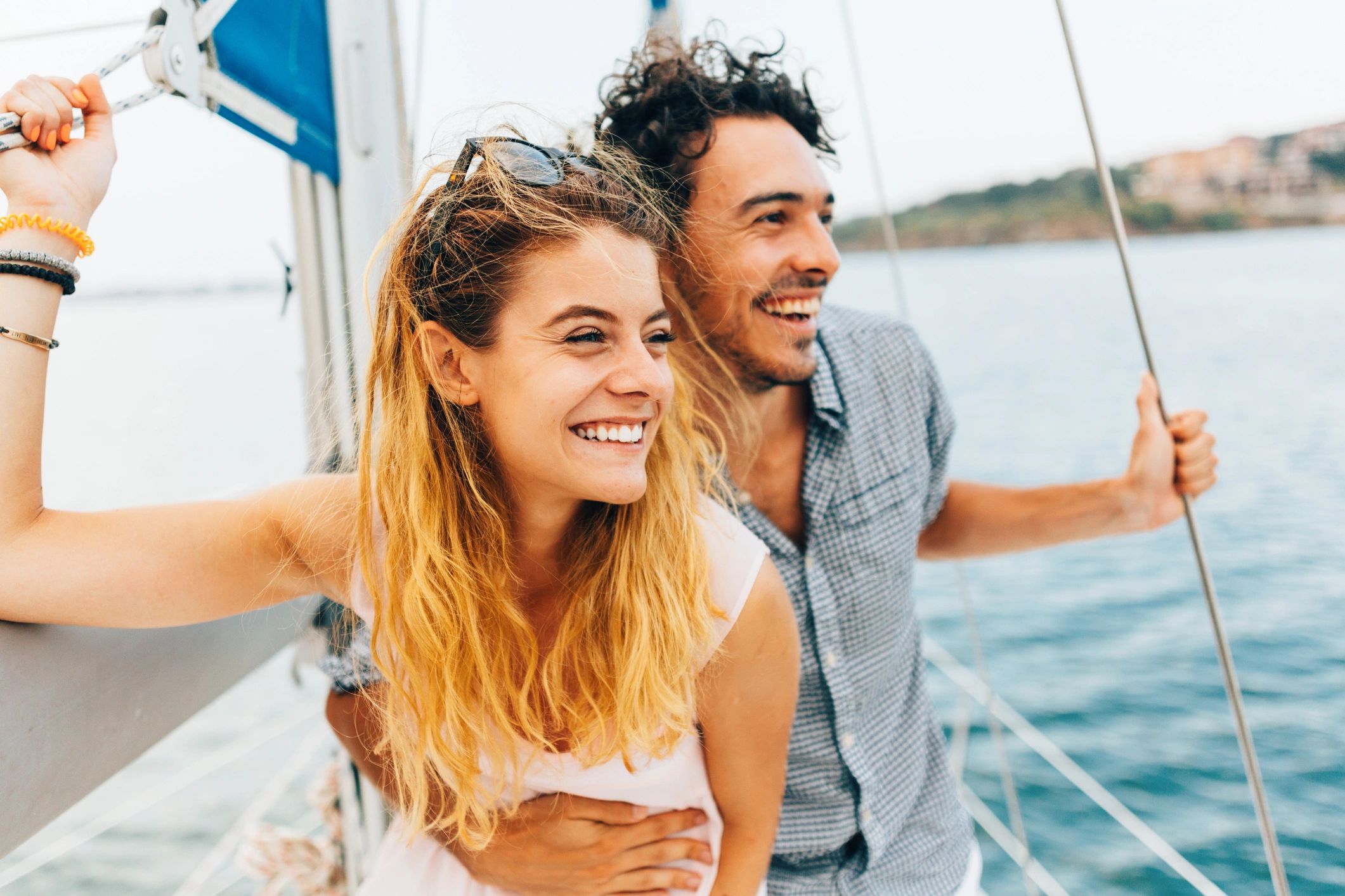 Travelers enjoying time together on a cruise deck